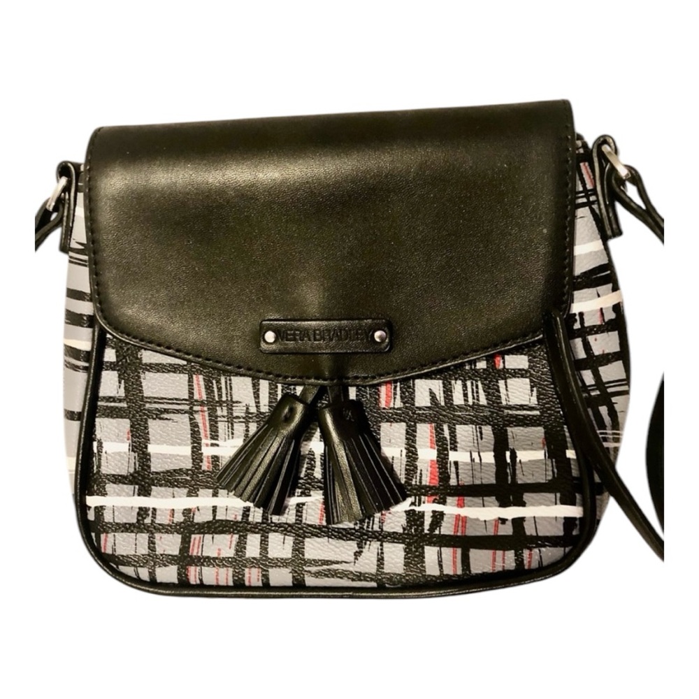 Vera Bradley Small Tassel Crossbody Plaid Bag